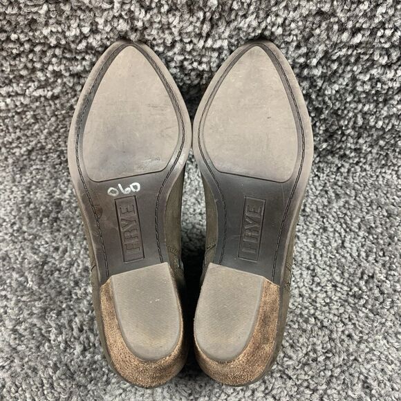 Frye Women's Judith Boot Size 6.5 M Block Heel Bootie Brown Distressed Leather - Picture 7 of 8